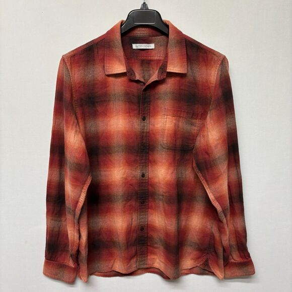 Outer Known Men Organic Cotton Button Shirt Top Size XL X-Large C017 -14 - Picture 15 of 16